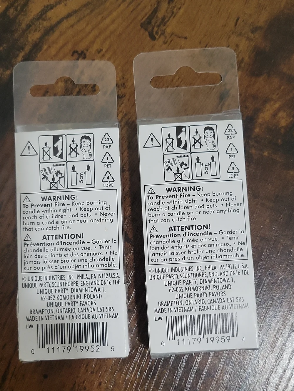 Gold Number 29 Birthday Candle Set - 2 and 9 Brand New
